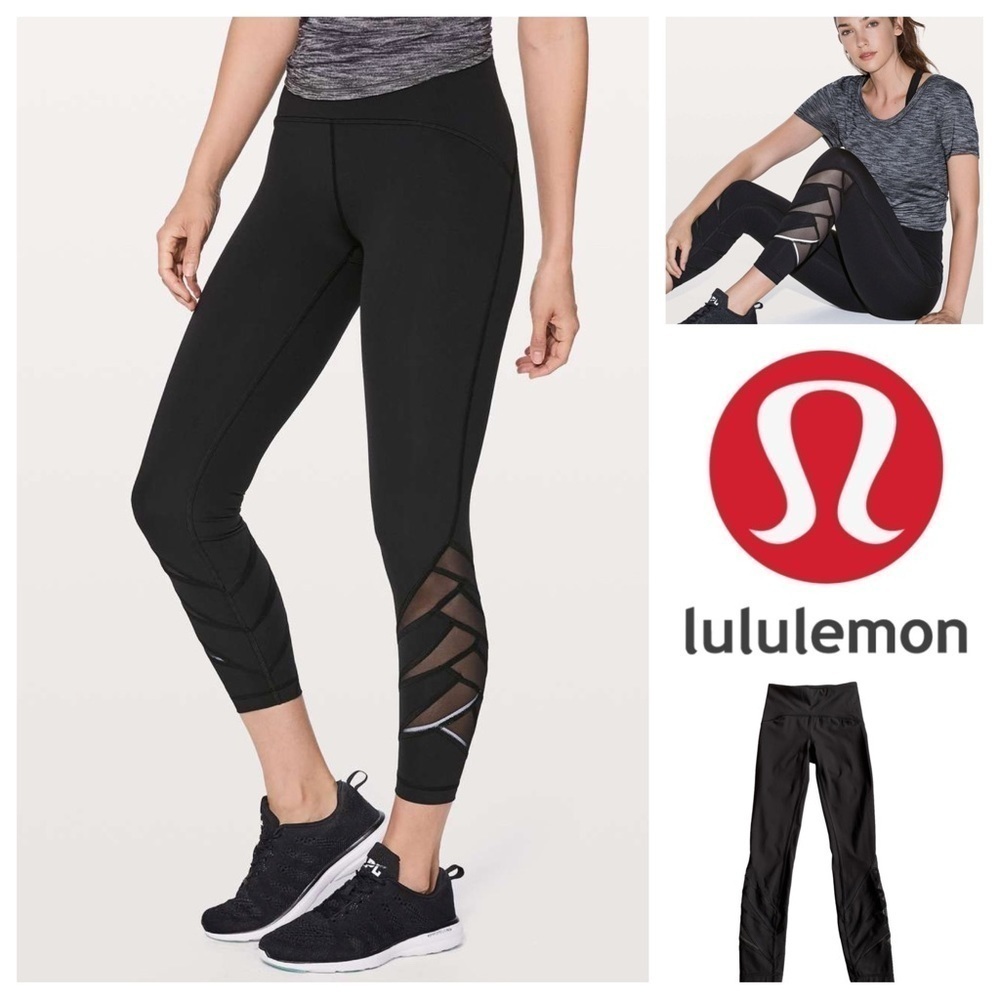 50% OFF SALE Lululemon Luxtreme Motionful 7/8 Tight 25" Black Legging High-rise
